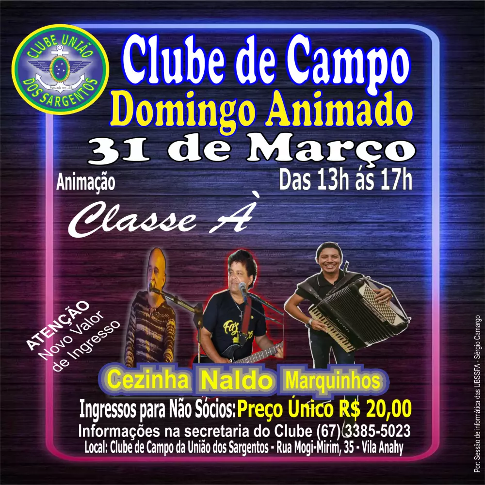 Domingo Animado no Clube de Campo 31/03/2024